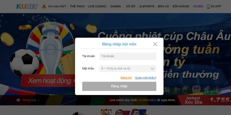 Thủ tục mở nick game và đăng nhập KUBET cho thành viên mới